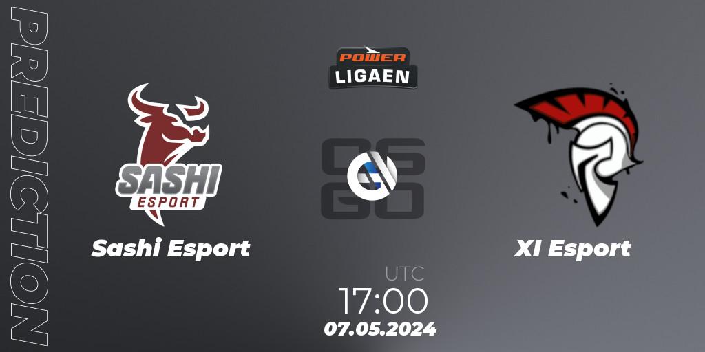 Pronóstico Sashi Esport - XI Esport. 07.05.2024 at 17:00, Counter-Strike (CS2), Dust2.dk Ligaen Season 26