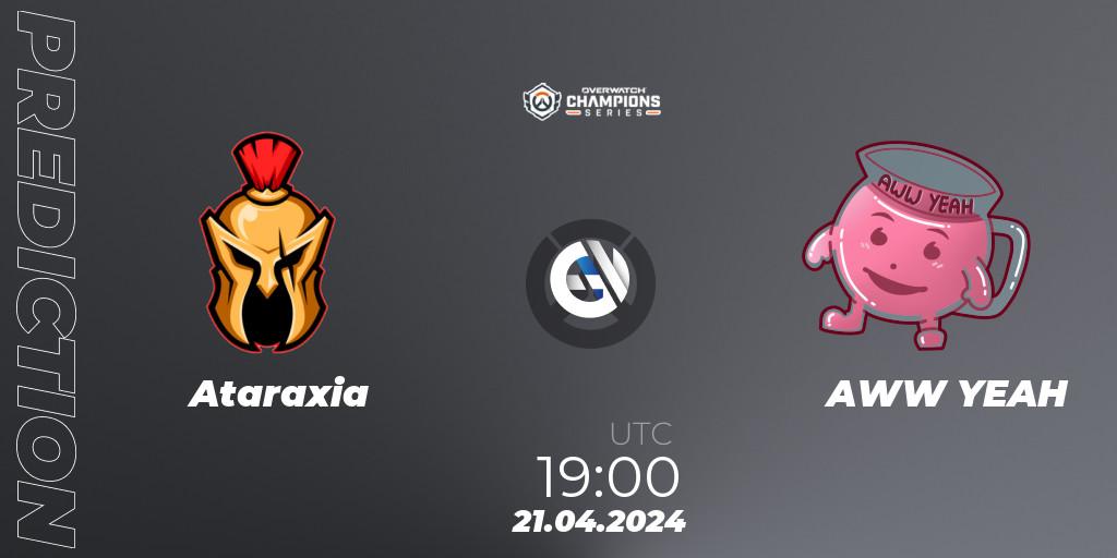 Pronóstico Ataraxia - AWW YEAH. 21.04.2024 at 19:00, Overwatch, Overwatch Champions Series 2024 - EMEA Stage 2 Group Stage