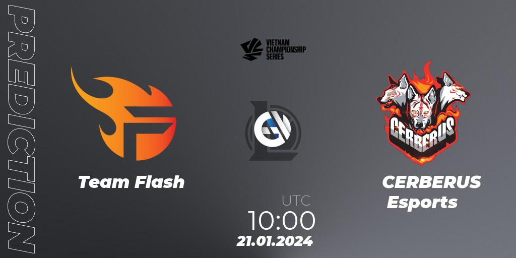 Pronóstico Team Flash - CERBERUS Esports. 21.01.2024 at 10:00, LoL, VCS Dawn 2024 - Group Stage