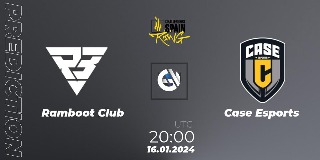 Pronóstico Ramboot Club - Case Esports. 16.01.24, VALORANT, VALORANT Challengers 2024 Spain: Rising Split 1