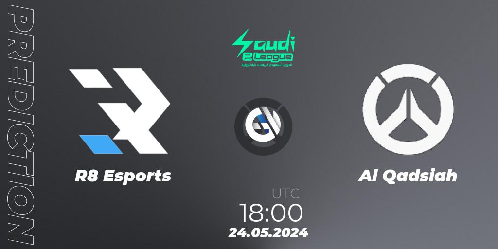 Pronóstico R8 Esports - Al Qadsiah. 24.05.2024 at 18:00, Overwatch, Saudi eLeague 2024 - Major 2 Phase 2