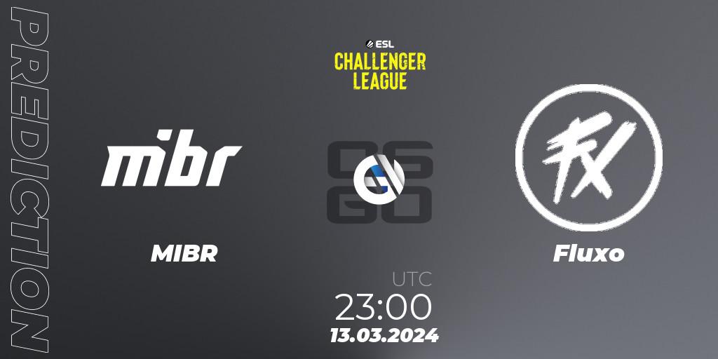 Pronóstico MIBR - Fluxo. 05.04.2024 at 22:30, Counter-Strike (CS2), ESL Challenger League Season 47: South America