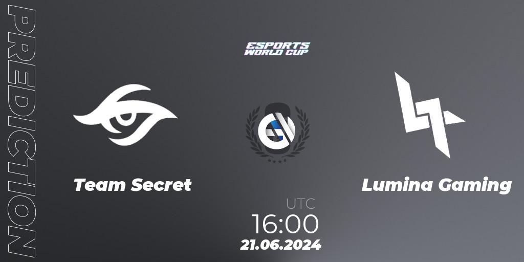 Pronóstico Team Secret - Lumina Gaming. 21.06.2024 at 16:00, Rainbow Six, Esports World Cup 2024: Europe OQ