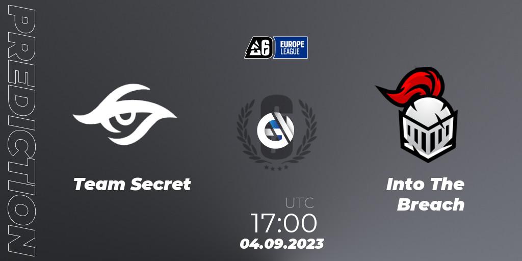 Pronóstico Team Secret - Into The Breach. 04.09.2023 at 17:00, Rainbow Six, Europe League 2023 - Stage 2
