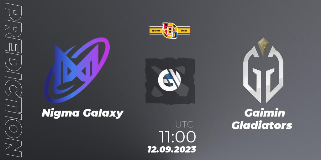 Pronóstico Nigma Galaxy - Gaimin Gladiators. 12.09.2023 at 12:15, Dota 2, BetBoom Dacha