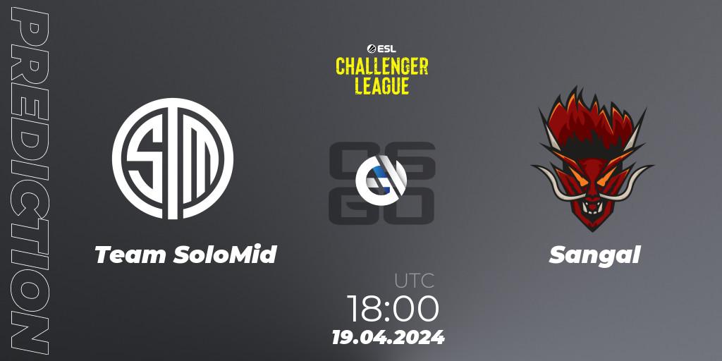 Pronóstico Team SoloMid - Sangal. 19.04.24, CS2 (CS:GO), ESL Challenger League Season 47: Europe