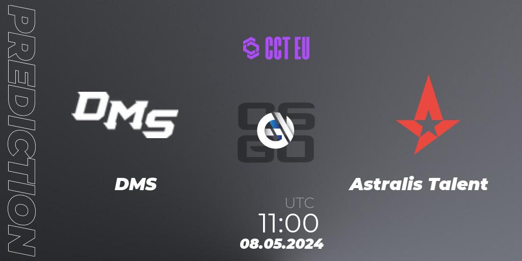 Pronóstico DMS - Astralis Talent. 08.05.2024 at 11:00, Counter-Strike (CS2), CCT Season 2 European Series #3 Play-In
