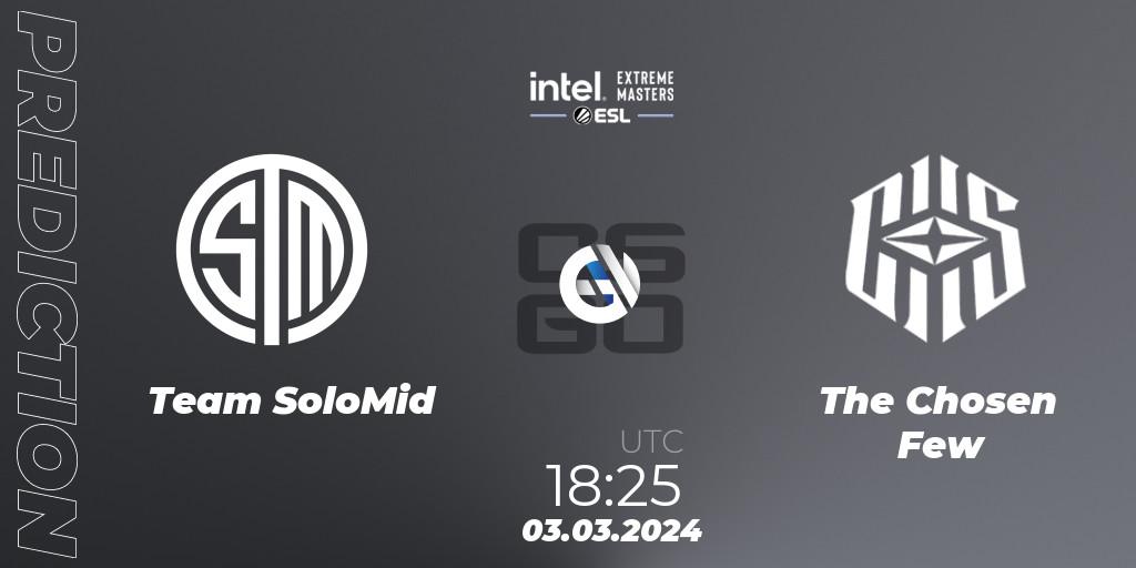 Pronóstico Team SoloMid - The Chosen Few. 03.03.24, CS2 (CS:GO), Intel Extreme Masters Dallas 2024: European Open Qualifier #1