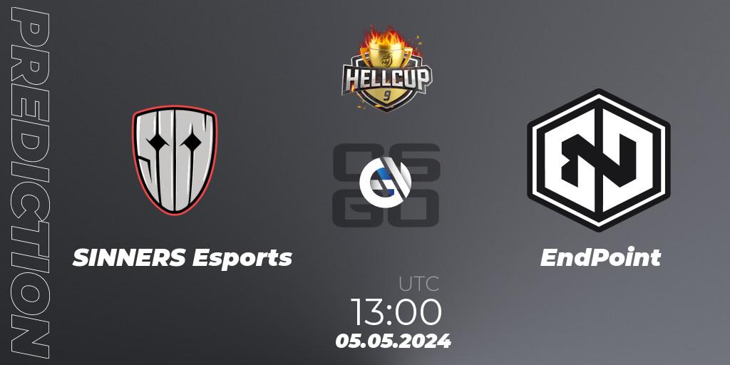 Pronóstico SINNERS Esports - EndPoint. 05.05.2024 at 13:00, Counter-Strike (CS2), HellCup #9