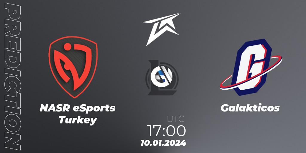 Pronóstico NASR eSports Turkey - Galakticos. 10.01.2024 at 17:00, LoL, TCL 2024 Season Cup