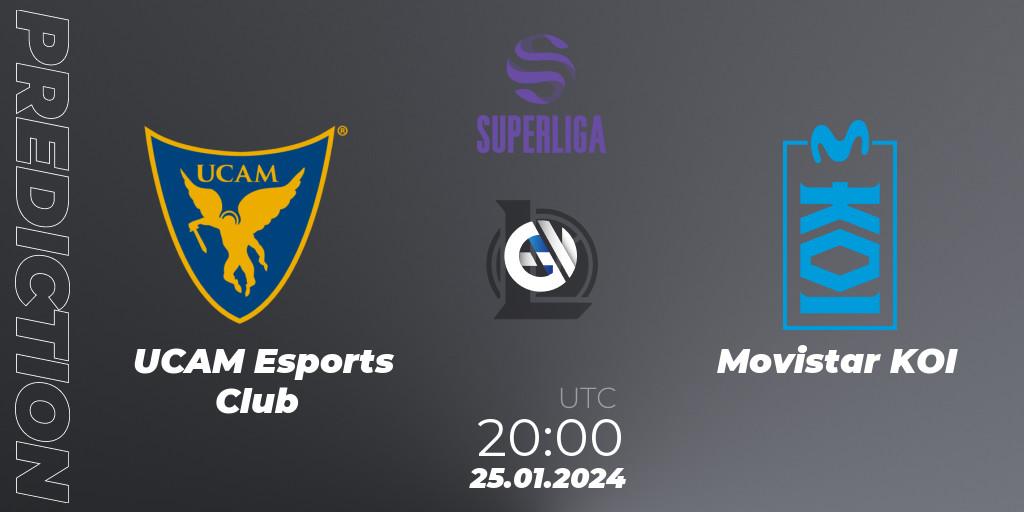 Pronóstico UCAM Esports Club - Movistar KOI. 25.01.2024 at 20:00, LoL, Superliga Spring 2024 - Group Stage