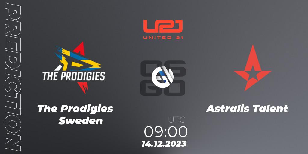 Pronóstico The Prodigies Sweden - Astralis Talent. 14.12.2023 at 09:00, Counter-Strike (CS2), United21 Season 9