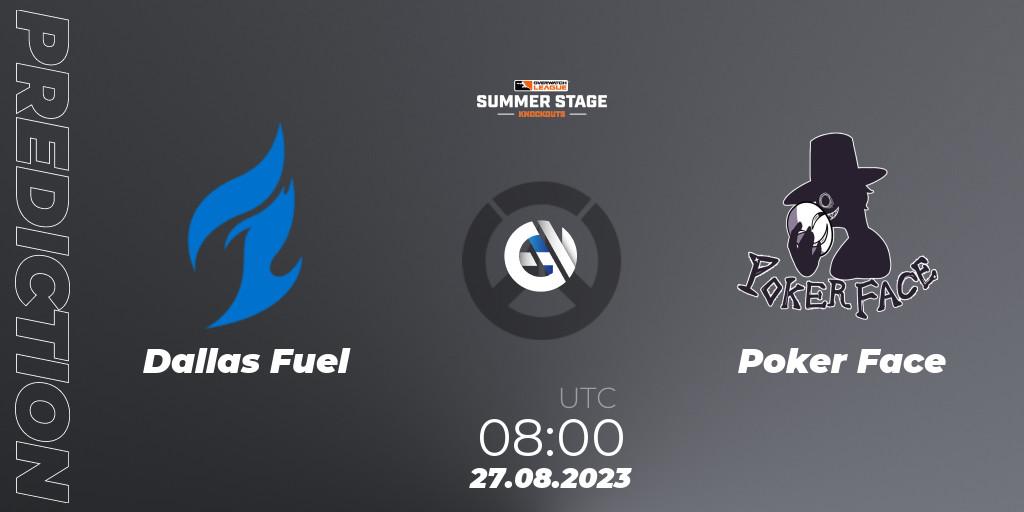 Pronóstico Dallas Fuel - Poker Face. 27.08.23, Overwatch, Overwatch League 2023 - Summer Stage Knockouts