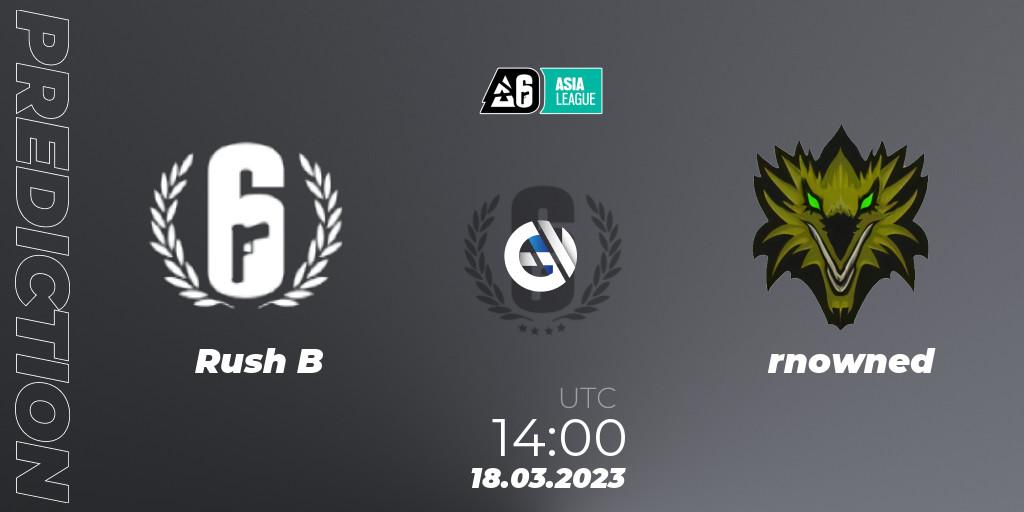 Pronóstico Rush B - rnowned. 18.03.23, Rainbow Six, South Asia League 2023 - Stage 1