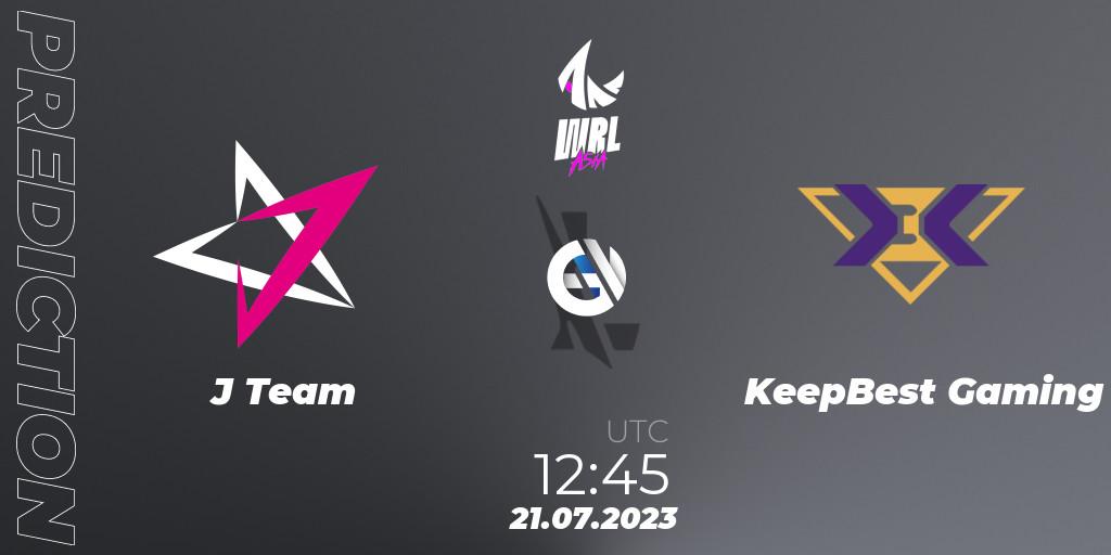Pronóstico J Team - KeepBest Gaming. 21.07.2023 at 12:45, Wild Rift, WRL Asia 2023 - Season 1 - Finals