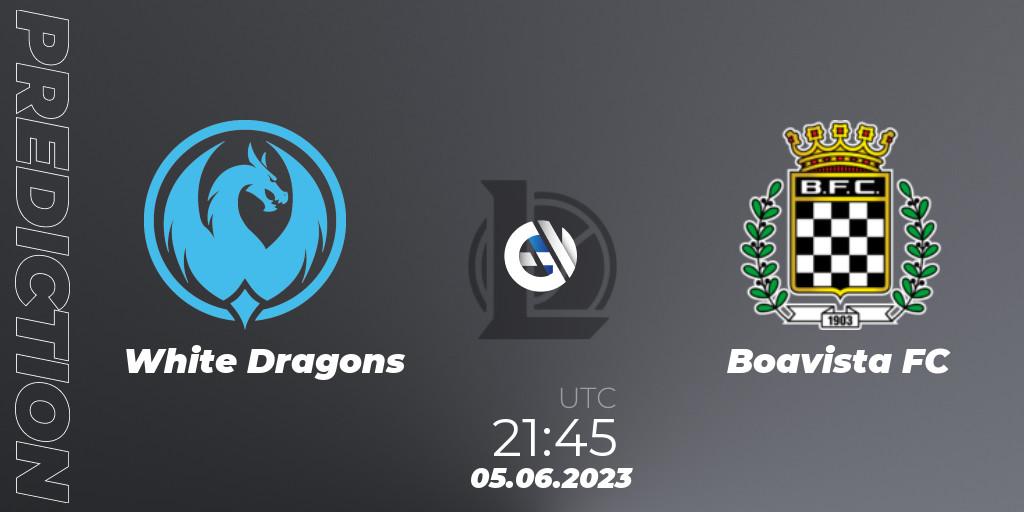 Pronóstico White Dragons - Boavista FC. 05.06.23, LoL, LPLOL Split 2 2023 - Group Stage