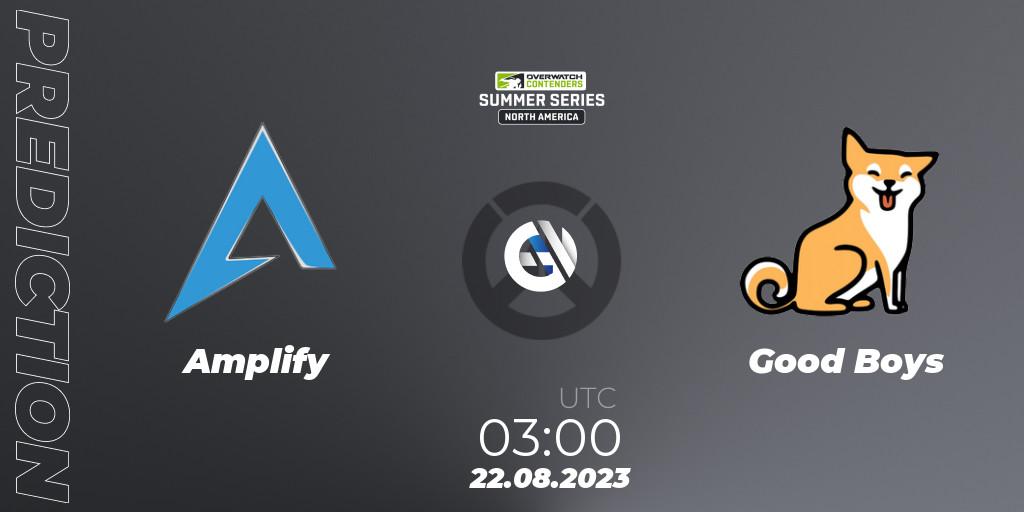 Pronóstico Amplify - Good Boys. 22.08.2023 at 03:00, Overwatch, Overwatch Contenders 2023 Summer Series: North America