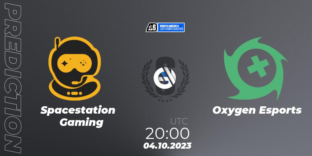 Pronóstico Spacestation Gaming - Oxygen Esports. 04.10.23, Rainbow Six, North America League 2023 - Stage 2 - Last Chance Qualifier