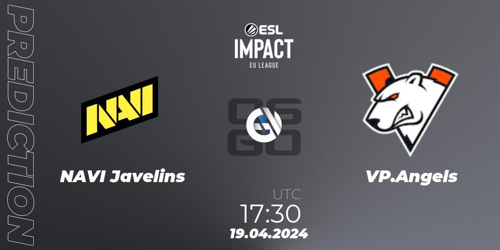 Pronóstico NAVI Javelins - VP.Angels. 19.04.24, CS2 (CS:GO), ESL Impact League Season 5: Europe