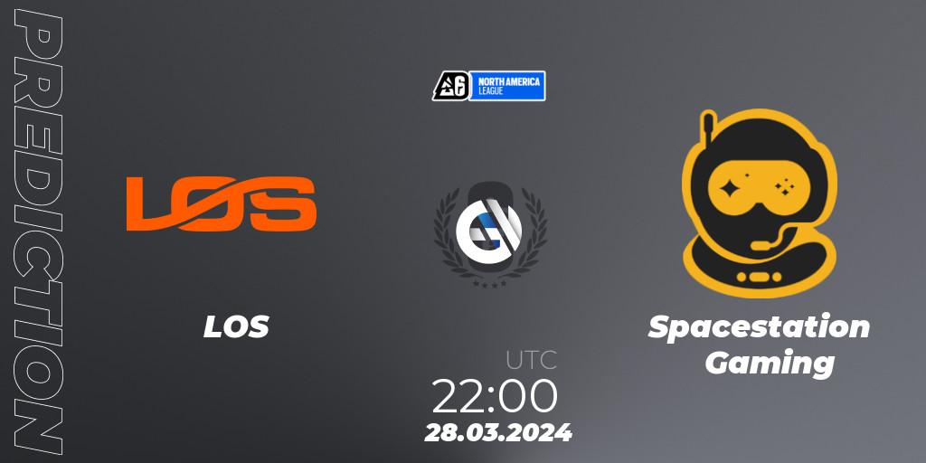 Pronóstico LOS - Spacestation Gaming. 28.03.24, Rainbow Six, North America League 2024 - Stage 1