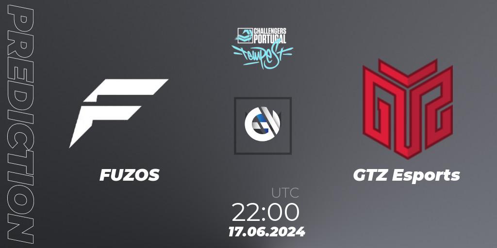Pronóstico FUZOS - GTZ Esports. 17.06.2024 at 21:00, VALORANT, VALORANT Challengers 2024 Portugal: Tempest Split 2