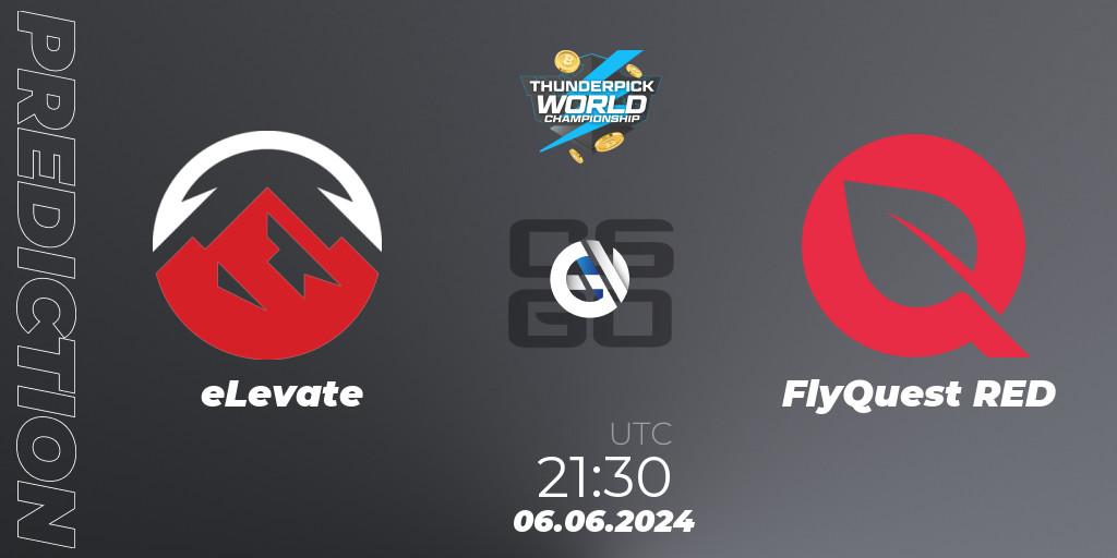 Pronóstico eLevate - FlyQuest RED. 06.06.2024 at 21:30, Counter-Strike (CS2), Thunderpick World Championship 2024: North American Series #2