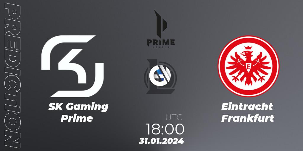 Pronóstico SK Gaming Prime - Eintracht Frankfurt. 31.01.2024 at 18:00, LoL, Prime League Spring 2024 - Group Stage