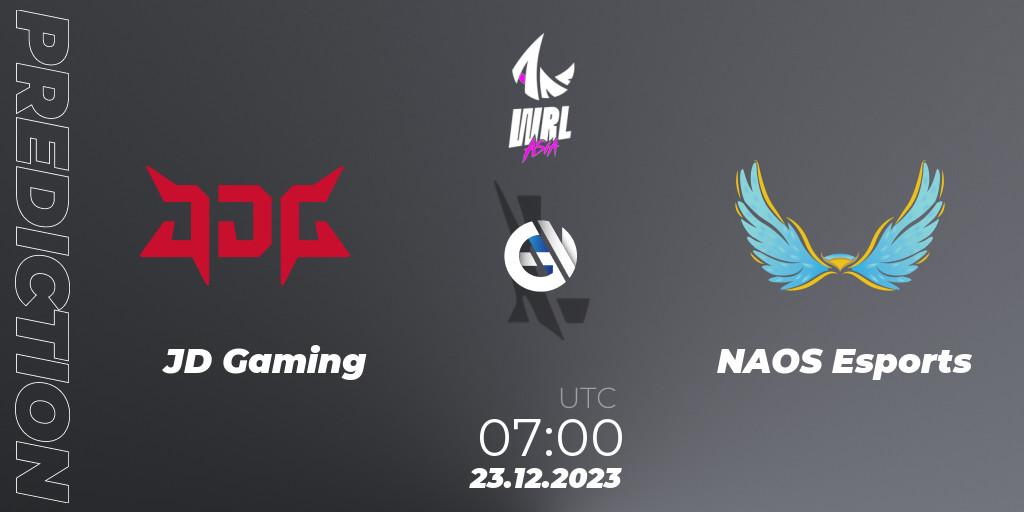 Pronóstico JD Gaming - NAOS Esports. 23.12.23, Wild Rift, WRL Asia 2023 - Season 2 - Regular Season