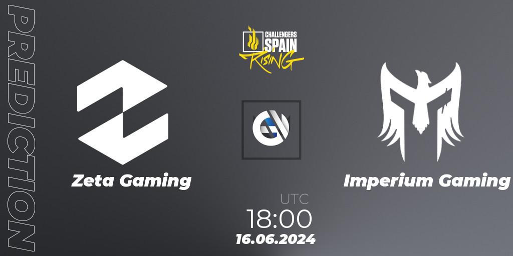 Pronóstico Zeta Gaming - Imperium Gaming. 16.06.2024 at 18:00, VALORANT, VALORANT Challengers 2024 Spain: Rising Split 2