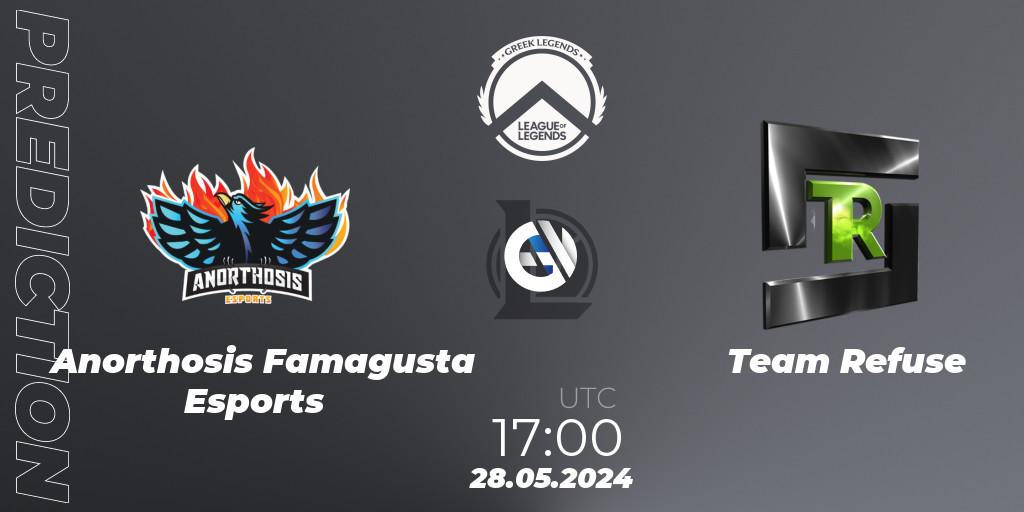 Pronóstico Anorthosis Famagusta Esports - Team Refuse. 28.05.2024 at 17:00, LoL, GLL Summer 2024