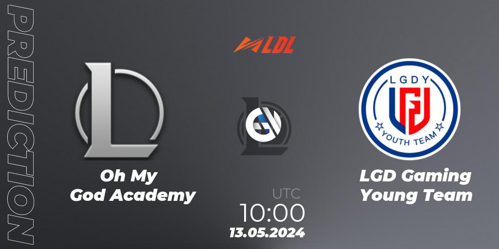Pronóstico Oh My God Academy - LGD Gaming Young Team. 13.05.2024 at 10:00, LoL, LDL 2024 - Stage 2