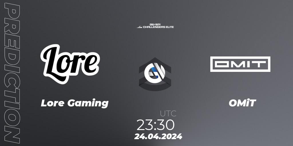 Pronóstico Lore Gaming - OMiT. 24.04.2024 at 23:30, Call of Duty, Call of Duty Challengers 2024 - Elite 2: NA