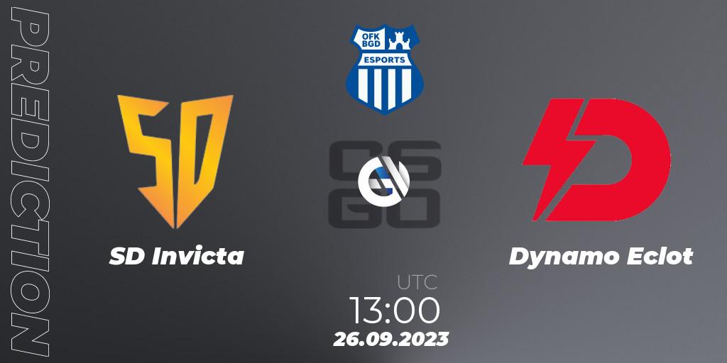Pronóstico SD Invicta - Dynamo Eclot. 26.09.2023 at 13:00, Counter-Strike (CS2), OFK BGD Esports Series #1