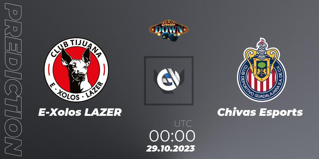 Pronóstico E-Xolos LAZER - Chivas Esports. 29.10.2023 at 01:00, VALORANT, ACE Double Down