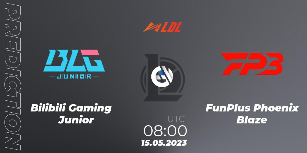 Pronóstico Bilibili Gaming Junior - FunPlus Phoenix Blaze. 15.05.2023 at 08:00, LoL, LDL 2023 - Regular Season - Stage 2