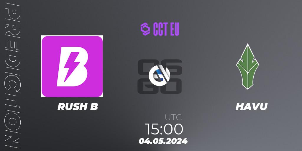 Pronóstico RUSH B - HAVU. 04.05.2024 at 15:00, Counter-Strike (CS2), CCT Season 2 Europe Series 2 