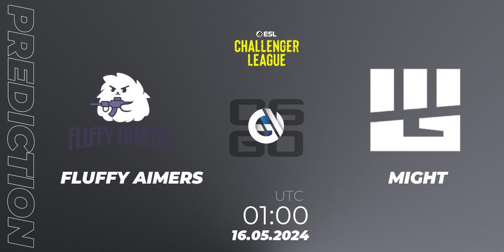 Pronóstico FLUFFY AIMERS - MIGHT. 16.05.2024 at 01:00, Counter-Strike (CS2), ESL Challenger League Season 47: North America