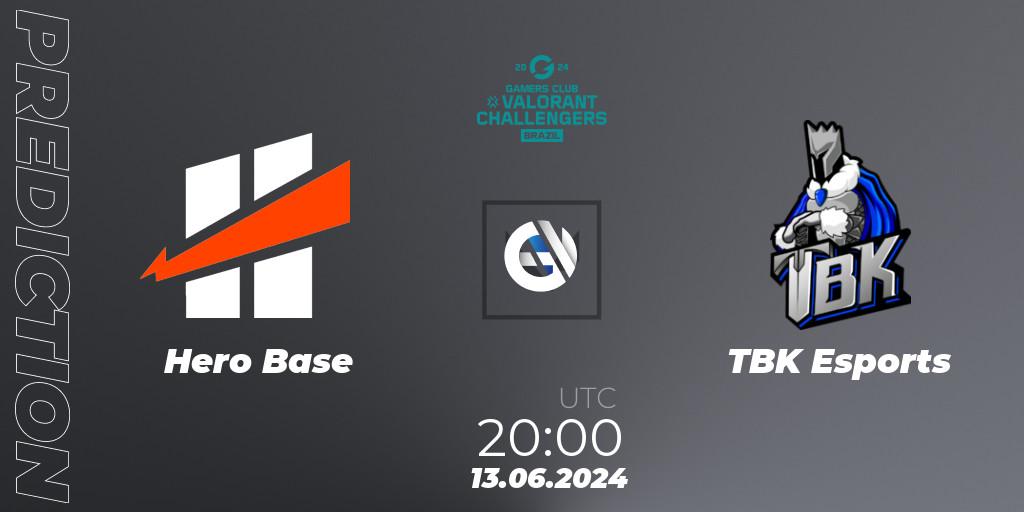 Pronóstico Hero Base - TBK Esports. 13.06.2024 at 20:00, VALORANT, VALORANT Challengers 2024 Brazil: Split 2
