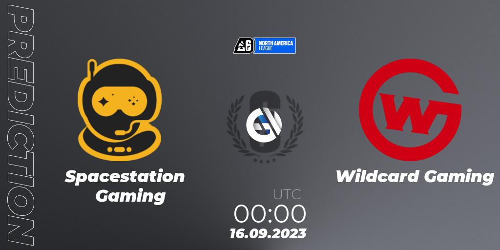 Pronóstico Spacestation Gaming - Wildcard Gaming. 16.09.2023 at 00:00, Rainbow Six, North America League 2023 - Stage 2