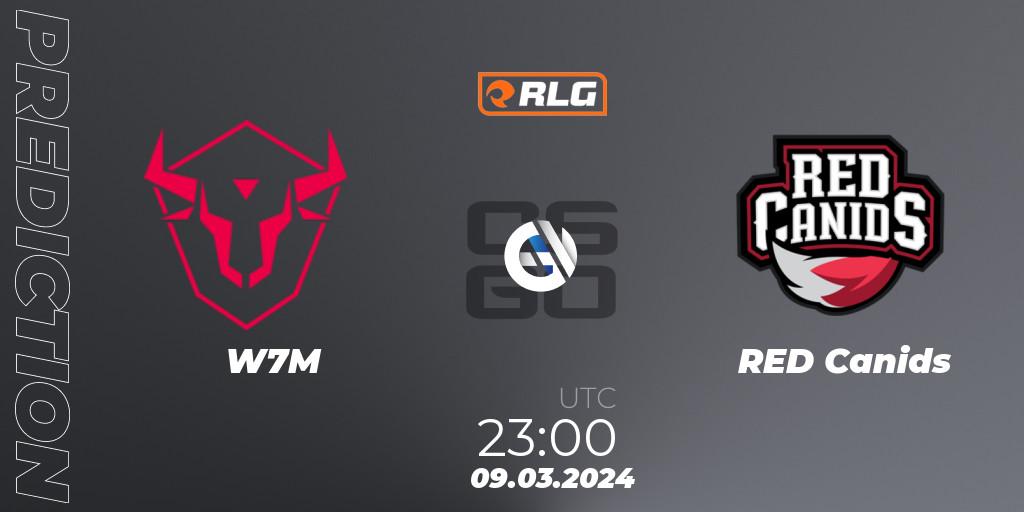 Pronóstico W7M - RED Canids. 09.03.24, CS2 (CS:GO), RES Latin American Series #2