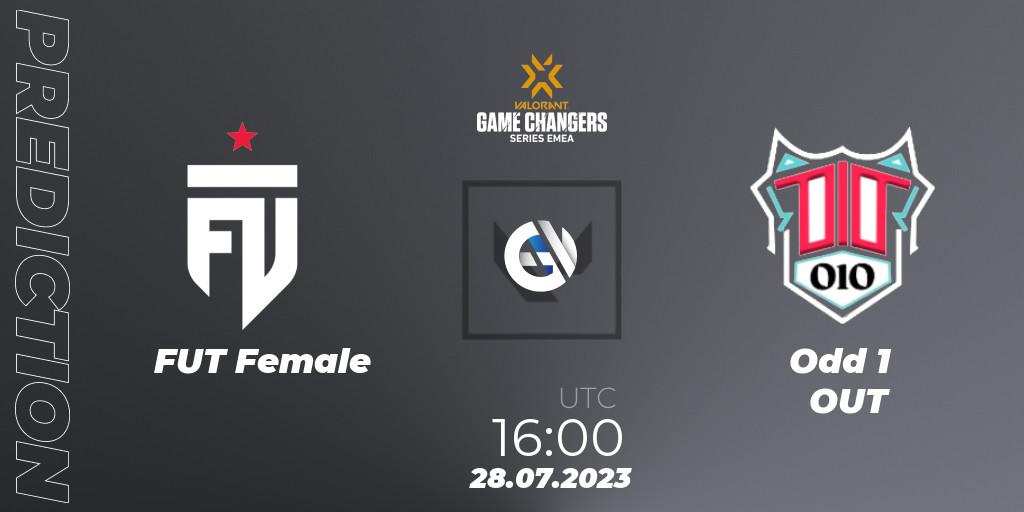 Pronóstico FUT Female - Odd 1 OUT. 28.07.2023 at 19:30, VALORANT, VCT 2023: Game Changers EMEA Series 2