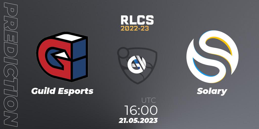 Pronóstico Guild Esports - Solary. 21.05.2023 at 16:00, Rocket League, RLCS 2022-23 - Spring: Europe Regional 2 - Spring Cup: Closed Qualifier