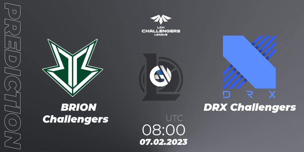 Pronóstico Brion Esports Challengers - DRX Challengers. 07.02.23, LoL, LCK Challengers League 2023 Spring