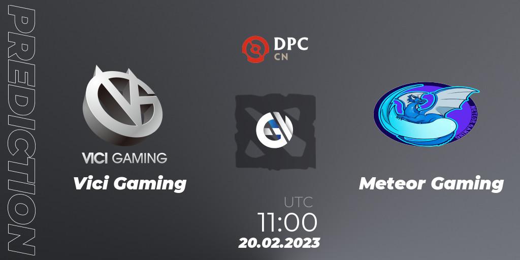 Pronóstico Vici Gaming - Meteor Gaming. 20.02.23, Dota 2, DPC 2022/2023 Winter Tour 1: CN Division II (Lower)