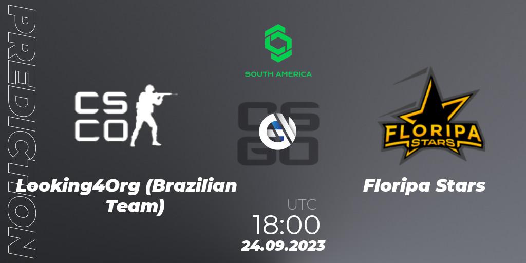 Pronóstico Looking4Org (Brazilian Team) - Floripa Stars. 24.09.2023 at 18:00, Counter-Strike (CS2), CCT South America Series #12: Open Qualifier