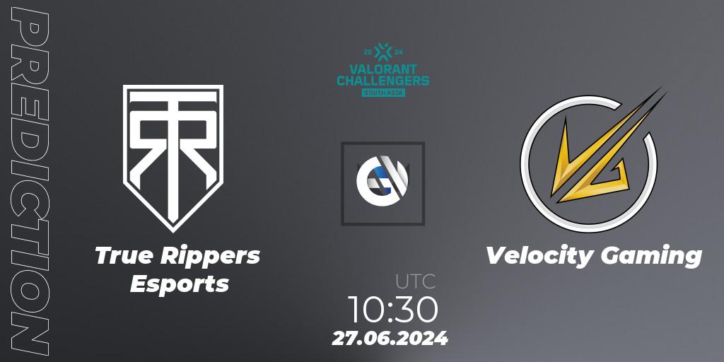 Pronóstico True Rippers Esports - Velocity Gaming. 27.06.2024 at 10:30, VALORANT, VALORANT Challengers 2024: South Asia - Split 2