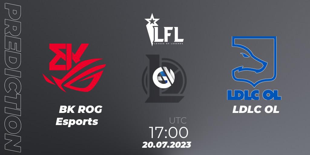 Pronóstico BK ROG Esports - LDLC OL. 20.07.23, LoL, LFL Summer 2023 - Group Stage