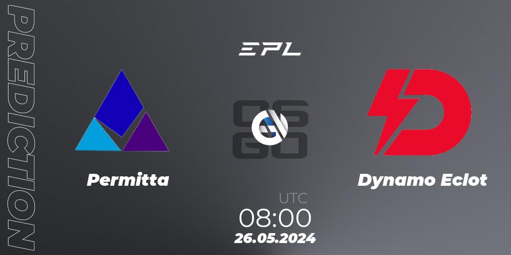 Pronóstico Permitta - Dynamo Eclot. 26.05.2024 at 08:00, Counter-Strike (CS2), European Pro League Season 16