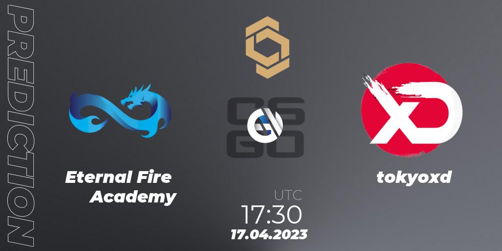 Pronóstico Eternal Fire Academy - tokyoxd. 17.04.2023 at 17:30, Counter-Strike (CS2), CCT South Europe Series #4: Closed Qualifier