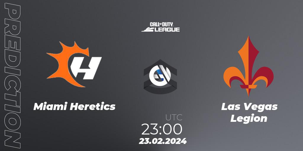 Pronóstico Miami Heretics - Las Vegas Legion. 23.02.24, Call of Duty, Call of Duty League 2024: Stage 2 Major Qualifiers